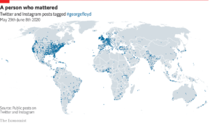 Daily chart - George Floyd is remembered around the world | Graphic detail | The Economist