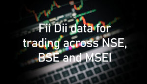 Fii Dii data for trading across NSE, BSE and MSEI in (2023)